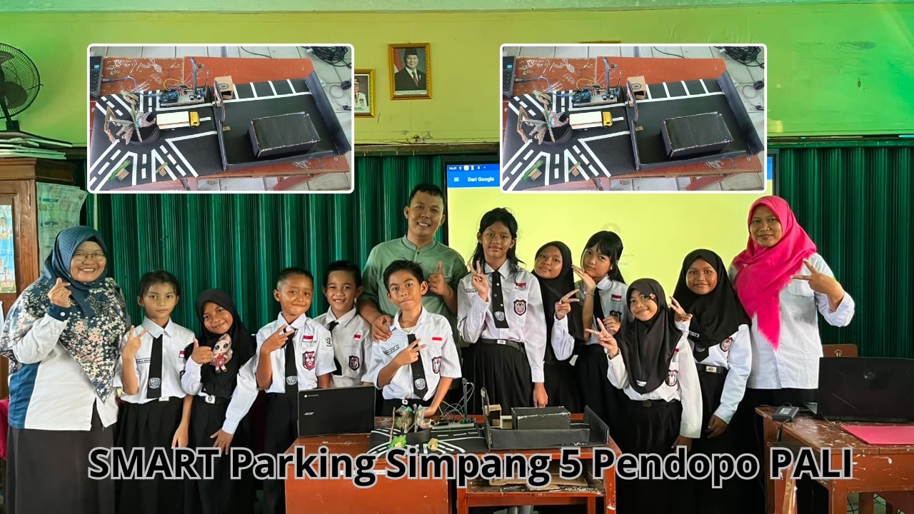 Belajar Coding & Robotik Berbasis Kearifan Lokal, Siswa SD Negeri 17 Talang Ubi Rancang Smart Parking Simpang Lima Pendopo PALI