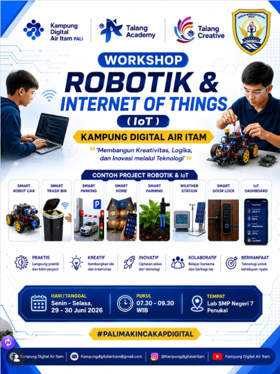 Workshop Robotik & Internet Of Things (IOT) - Kampung Digital Air Itam