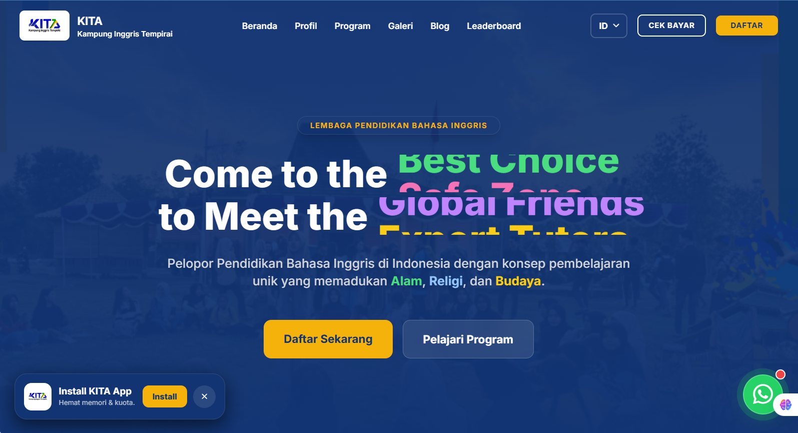KITA APP : Platform Kampung Inggris Tempirai