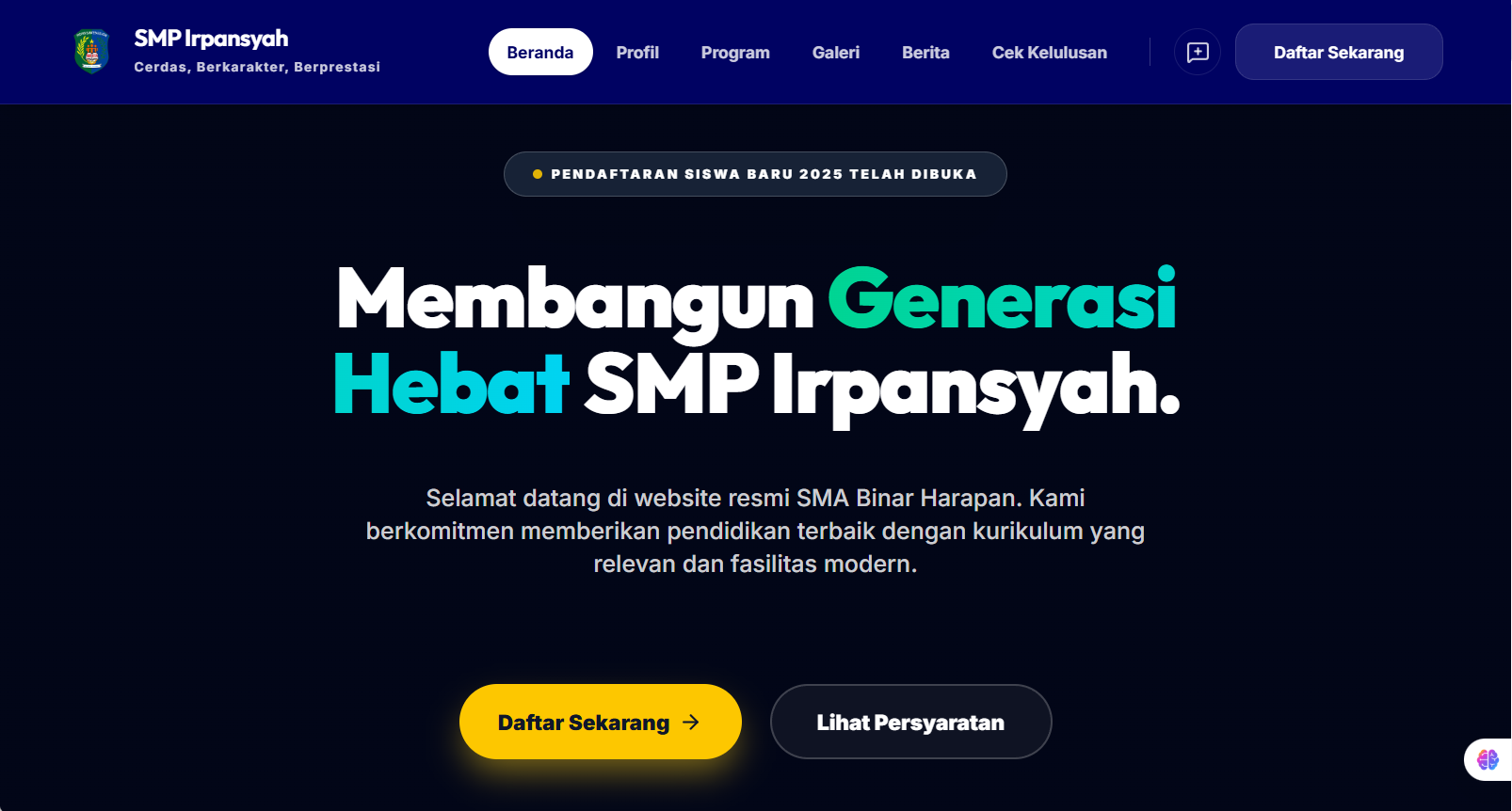 Platform Website Sekolah Custom & SPMB
